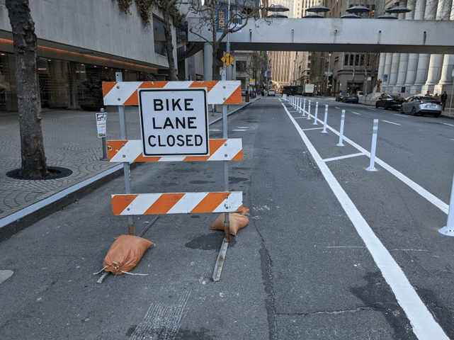 Eyes on the Street: Battery’s Unprotected “Protected” Bike Lane