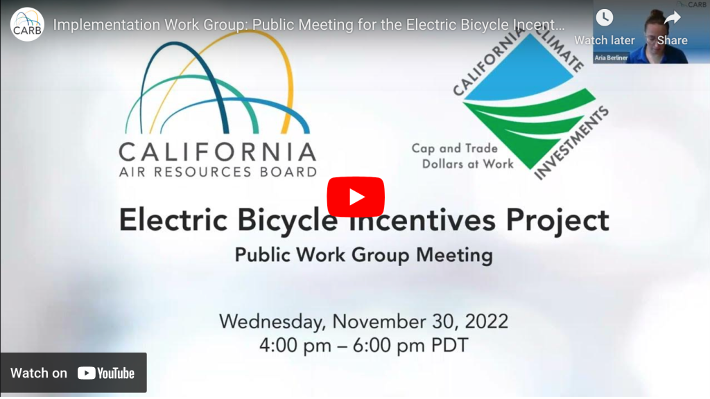 CalBike Offers Update on Status of E-Bike Rebate Program