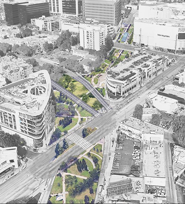 Advocates Envision Converting San Vicente Boulevard to Linear Park