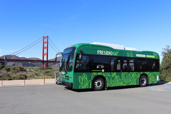 San Francisco Roundup: Presidio GO Goes Electric, Amtrak Payment Pilot