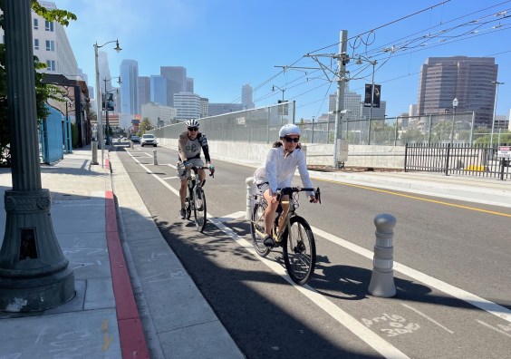 Eyes on the Street: Metro Installed New Bollard Protection on First Street Bike Lane