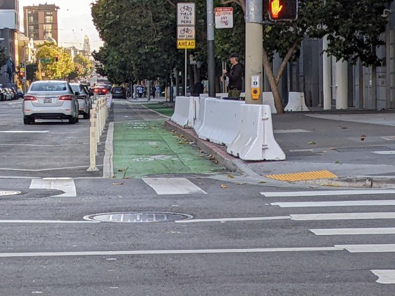 City has Concrete Barriers for Salesforce But Not to Stop Traffic Violence?