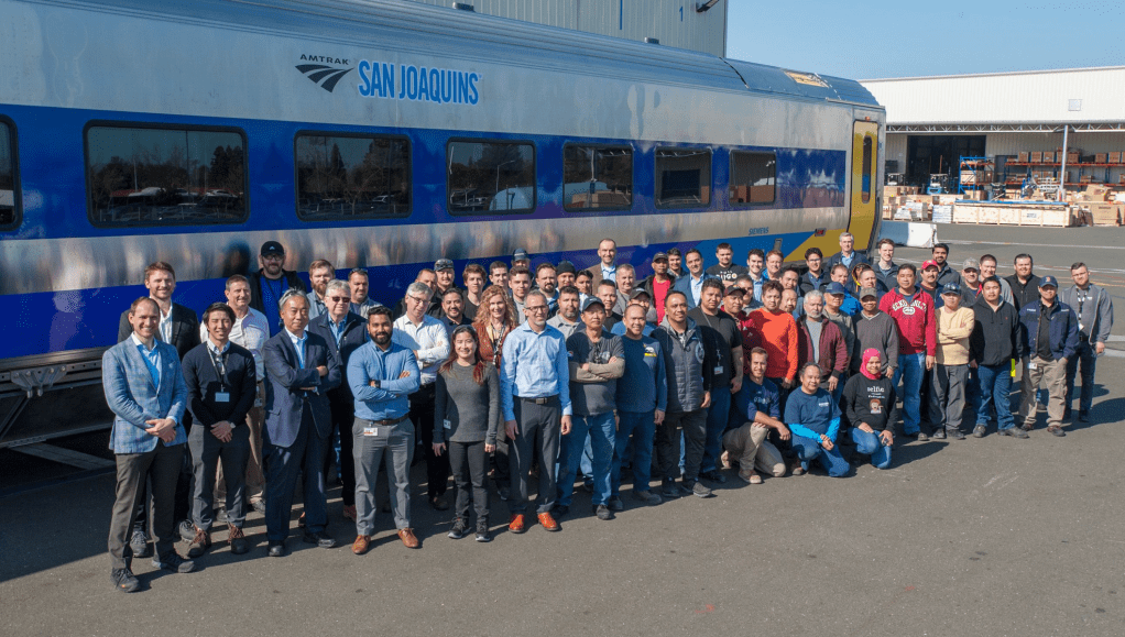 California Transportation Agencies Celebrate New CA-Made San Joaquin Train Sets