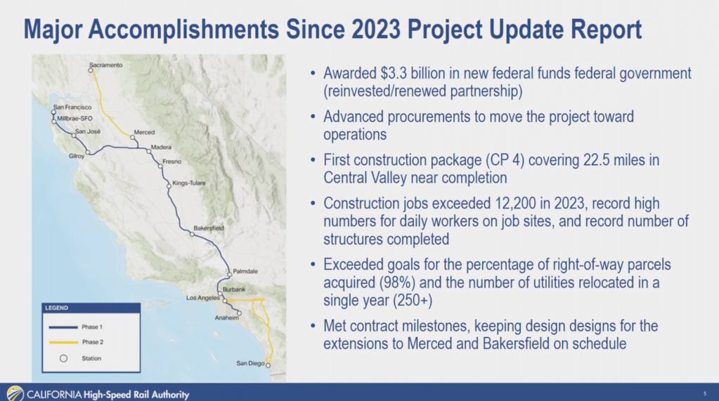 CA High-Speed Rail Hearings: Progress, Plans, and Responding to Critics