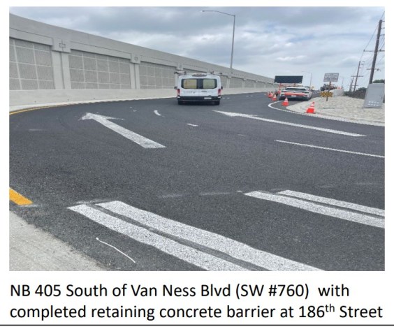 Metro and Caltrans Expect to Complete Torrance 405 Freeway Widening Project Next Month