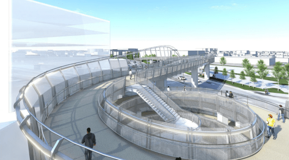 La Verne Pedestrian Bridge Will Connect Metro A Line, Metrolink, and Fairplex