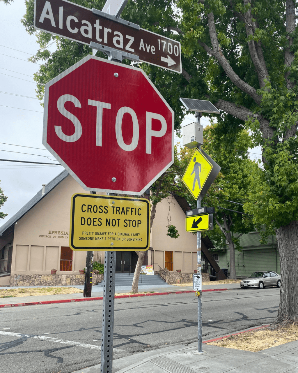 Eyes on the Street: Pretty Unsafe for a Bikeway, Yeah?