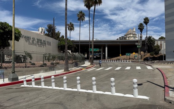 L.A. City Closes Huge Slip Lane in Hollywood