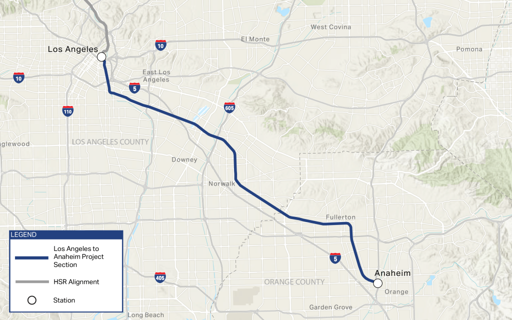 CAHSRA Releases Environmental Documents for LA to Anaheim