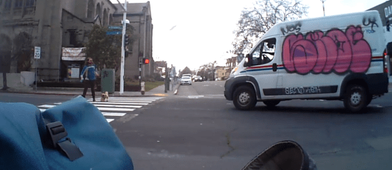 Oakland Postal Worker Yells ‘Move’ and Nearly Runs Down a Man Walking his Dog