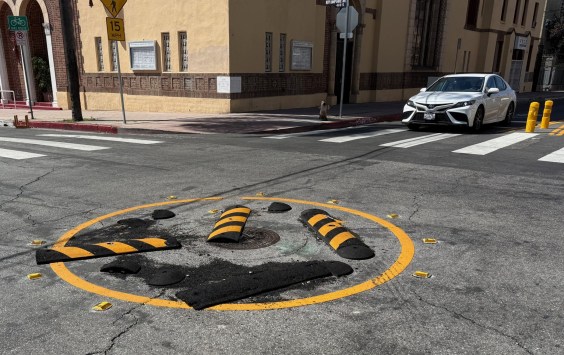 Why We Can’t Have Nice Things: Drivers are Destroying Ktown Mini-Traffic Circle