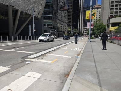 Eyes on the Street: Beale Street Bike Lane Upgrades Underway