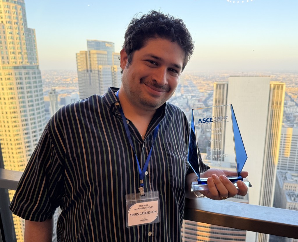 Chris Greenspon Wins Another Award from the American Society of Civil Engineers